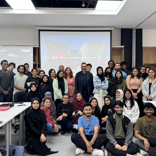 De Montfort University Dubai sincerely thanks AbdelMonem Refaat, Senior Associate at Woods Bagot, for imparting an outstanding educational experience to our first- and second-year  students